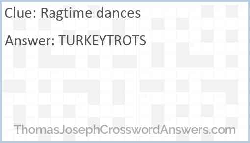 Ragtime dances Answer