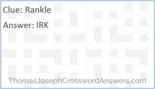 Rankle Answer