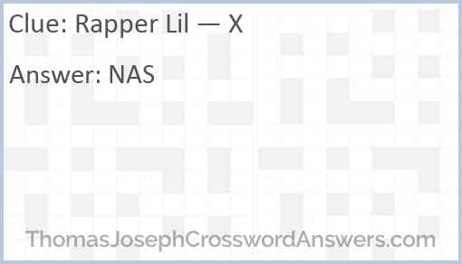 Rapper Lil — X Answer