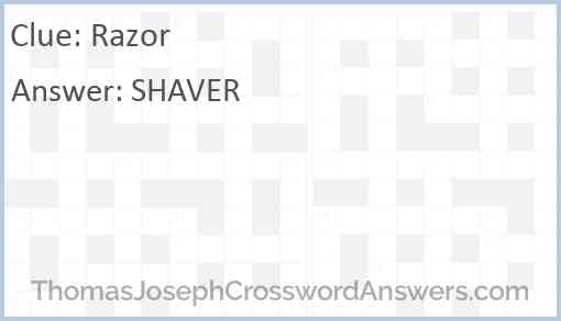 Razor Answer