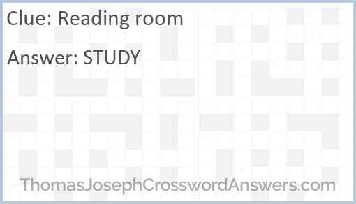 Reading room Answer