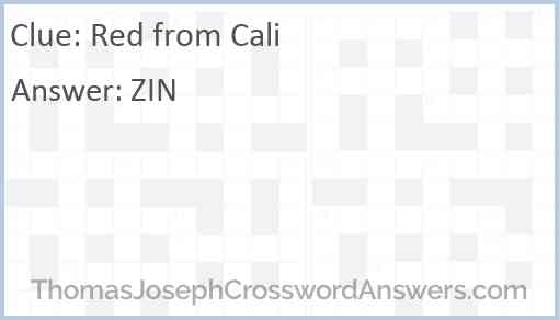 Red from Cali Answer