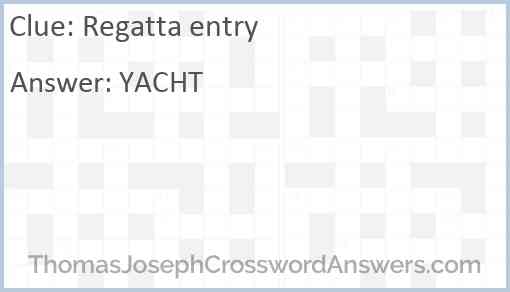 Regatta entry Answer