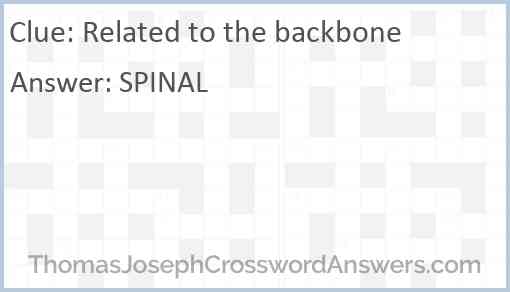 Related to the backbone Answer