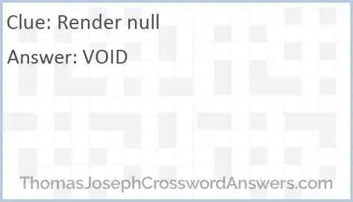 Render null Answer