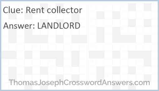Rent collector Answer