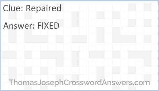 Repaired Answer