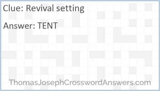 Revival setting Answer