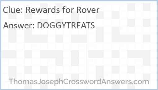 Rewards for Rover Answer