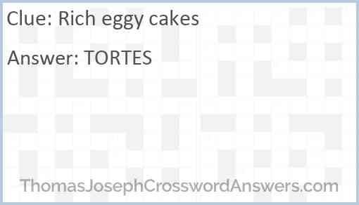 Rich eggy cakes Answer