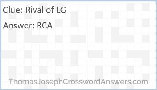 Rival of LG Answer