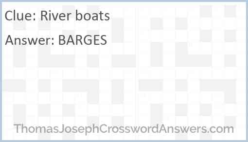 River boats Answer