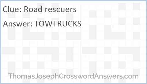 Road rescuers Answer