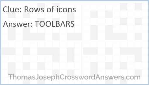Rows of icons Answer
