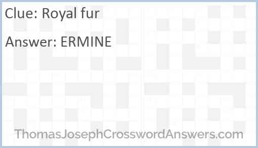 Royal fur Answer