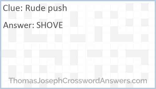 Rude push Answer