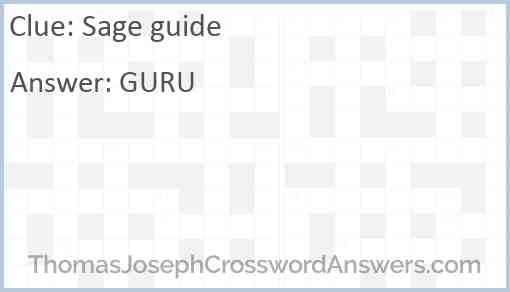 Sage guide Answer