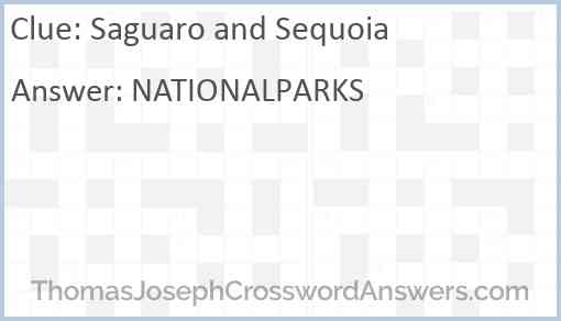 Saguaro and Sequoia Answer