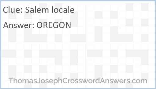 Salem locale Answer