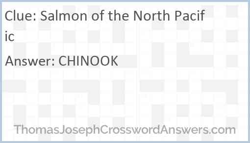 Salmon of the North Pacific Answer