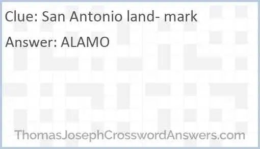 San Antonio land- mark Answer