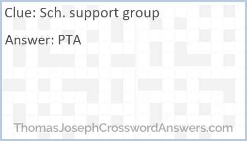 Sch. support group Answer