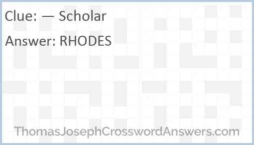 — Scholar Answer