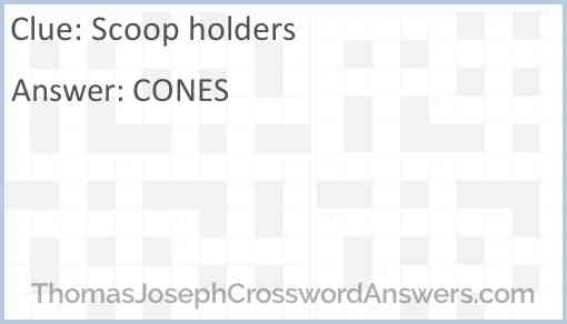 Scoop holders Answer