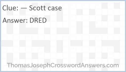 — Scott case Answer