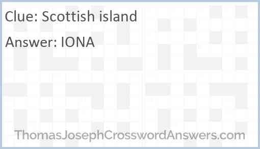 Scottish island Answer