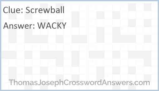 Screwball Answer