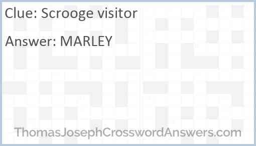 Scrooge visitor Answer