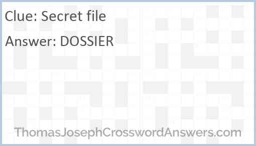 Secret file Answer