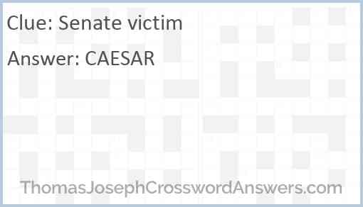 Senate victim Answer