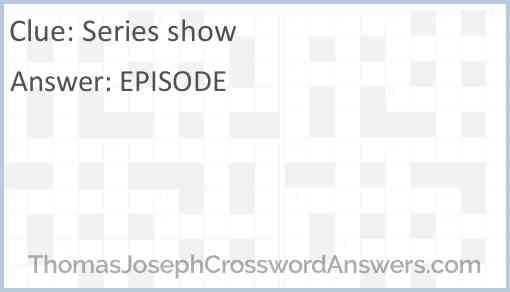 Series show Answer