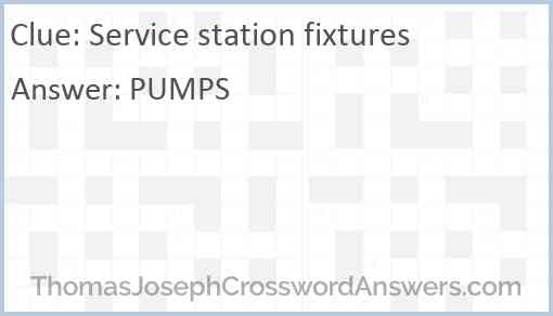 Service station fixtures Answer