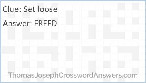 Set loose Answer