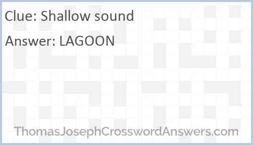 Shallow sound Answer