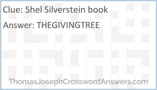 Shel Silverstein book Answer