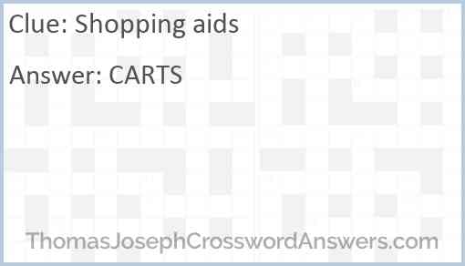 Shopping aids Answer