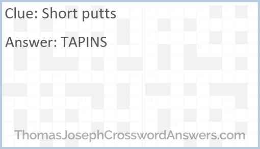 Short putts Answer