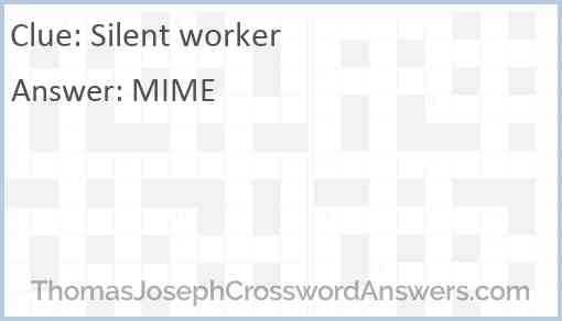 Silent worker Answer