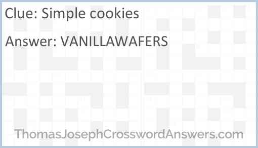 Simple cookies Answer