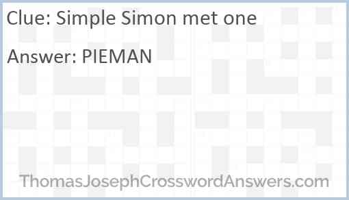 Simple Simon met one Answer