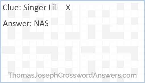 Singer Lil -- X Answer