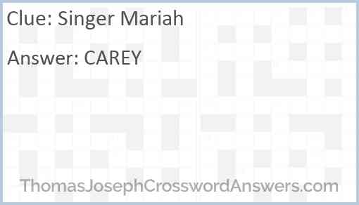 Singer Mariah Answer