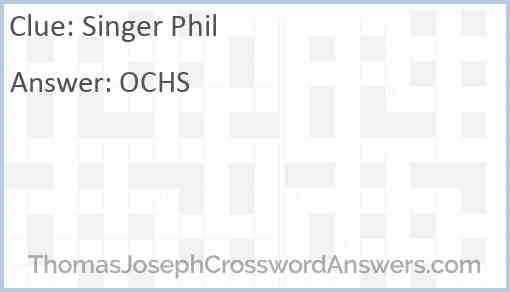 Singer Phil Answer