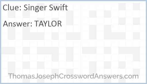 Singer Swift Answer