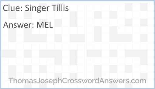 Singer Tillis Answer