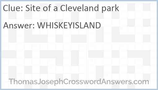 Site of a Cleveland park Answer